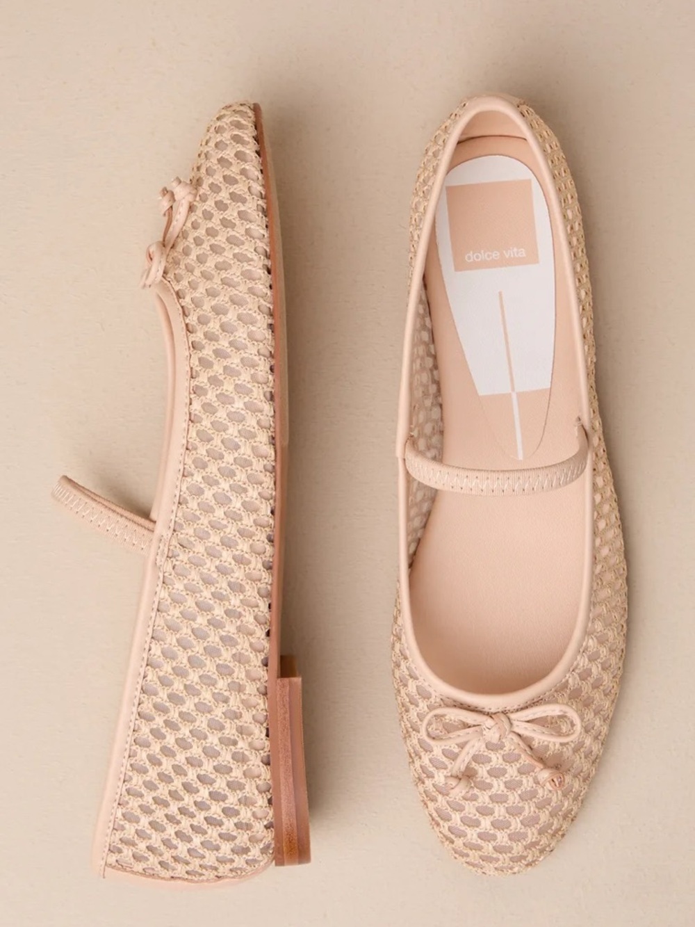 Dolce Vita Carin Raffia flats